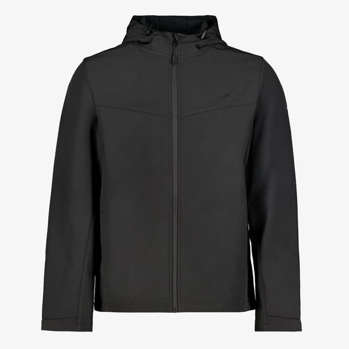 Mountain Peak heren softshell jas zwart - Maat L