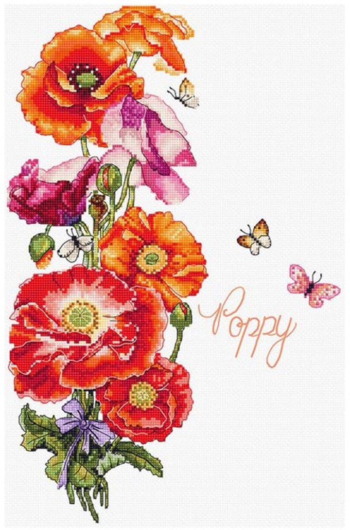 Leti Stitch Poppy borduren (pakket) L8075