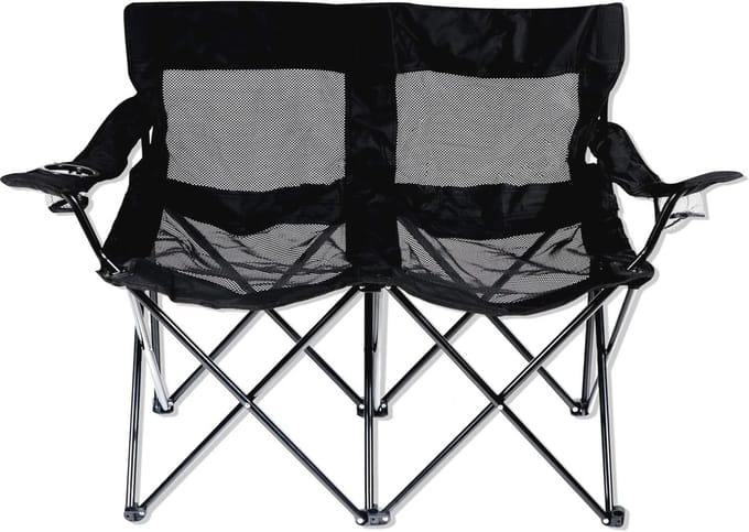 Dubbele Kampstoel met Stalen Frame - Comfortabel en Duurzaam