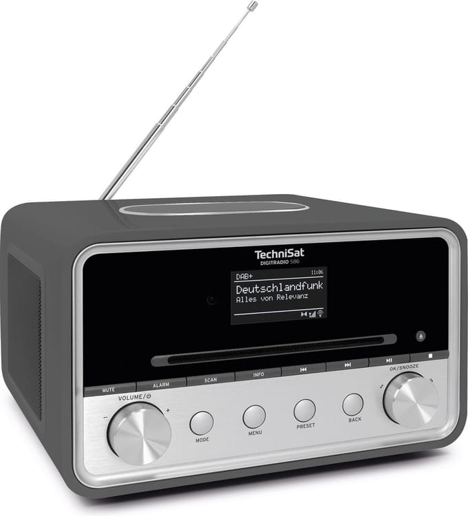 TechniSat DIGITRADIO 586 internetradio met DAB+ - Antraciet/Zilver