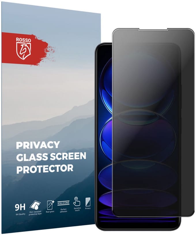 Rosso Xiaomi Redmi Note 12 Pro / Poco X5 Pro 9H Tempered Glass Screen Protector Privacy