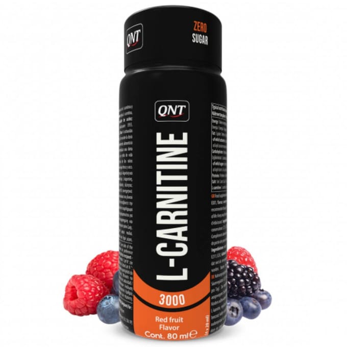 QNT L-Carnitine 3000 Rode Vruchten 12x80 Drinkbare oplossing