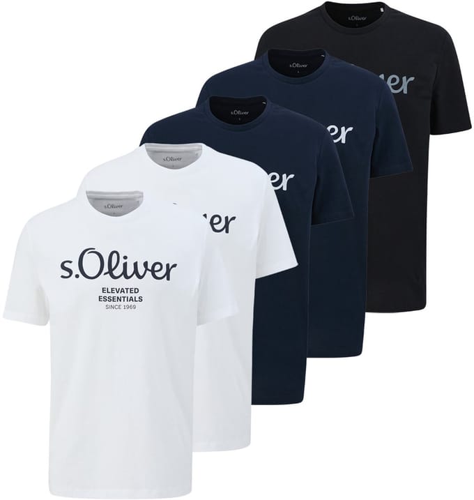 s.Oliver Heren t-shirt 5 pack Basic