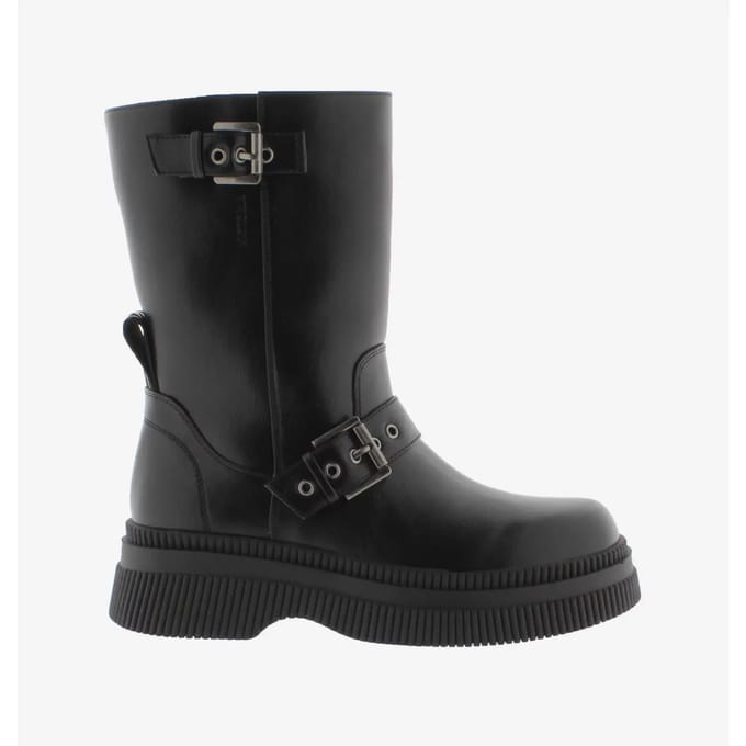 Dames enkellaarsjes Victoria Dublin Hebillas Efecto Piel