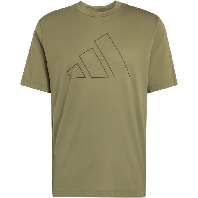 Adidas Workout Essentials Feelready Logo T-shirt Met Korte Mouwen Groen L / Regular Man