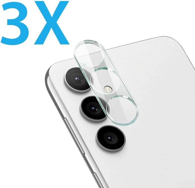 Camera lens Protector 3x Geschikt voor: Samsung Galaxy A15 - screen protector - glas - bescherm je camera - beschermglas - Transparant