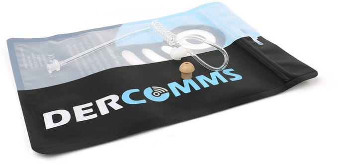 DerComms - Transparant Eartube voor Portofoon Headset