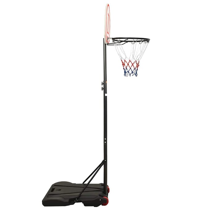 vidaXL Basketbalstandaard 216-250 cm polyetheen wit
