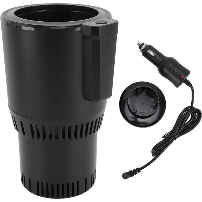 Auto Koeler Bekerhouder 12V Draagbaar Werkende Indicator Stil Snelle Koeling Bekerhouder Auto black