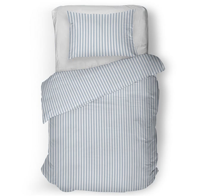 Snoozing Iris Dekbedovertrek - Eenpersoons - 140x200/220 cm - Blue