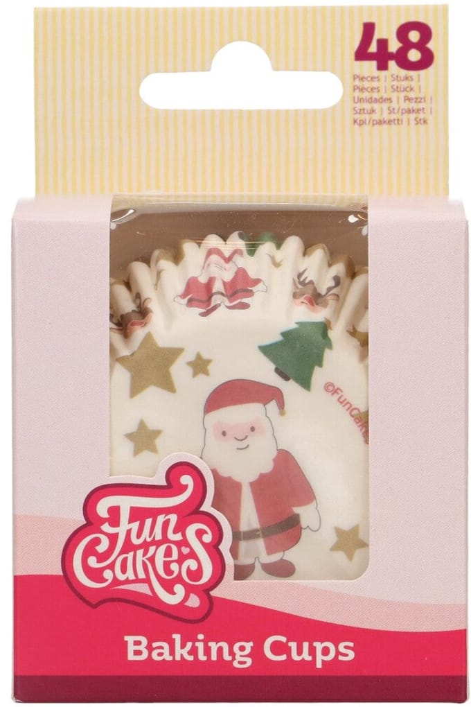 FunCakes Baking Cups - Kerst - 48 Stuks - Cupcake Vormpjes Papier