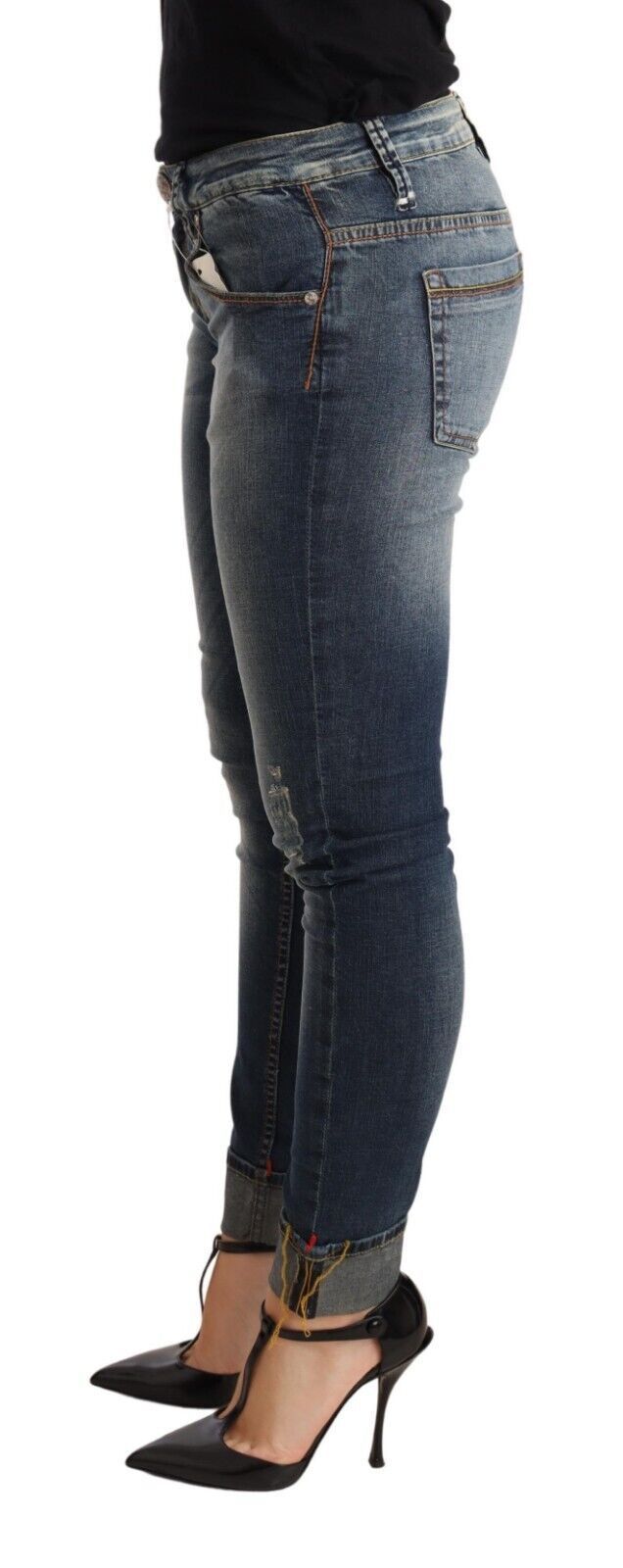 Skinny Versleten Jeans