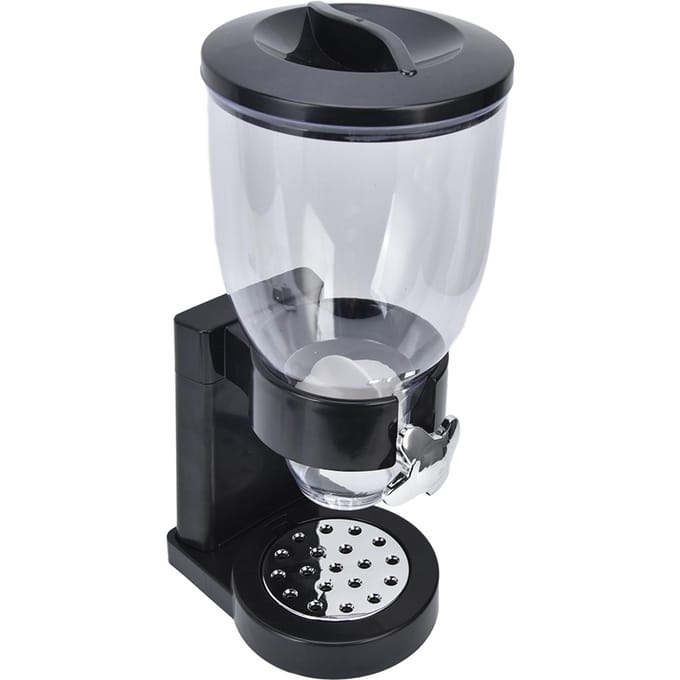 Graandispenser 17,5oz Transparante Veilige Rijstopslagcontainer met Rubberen Basis voor Graan Rijst white