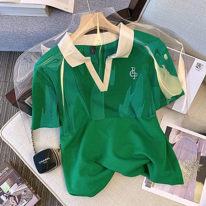 Ensemble Sportif Décontracté Grande Taille pour Femmes - Mode d'Été Ensemble Deux Pièces Short à Manches Courtes Ample pour Dames 4XL vert