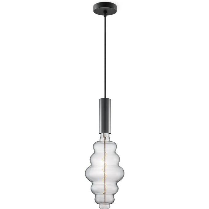 Home sweet home hanglamp Saga zwart Cloud - helder