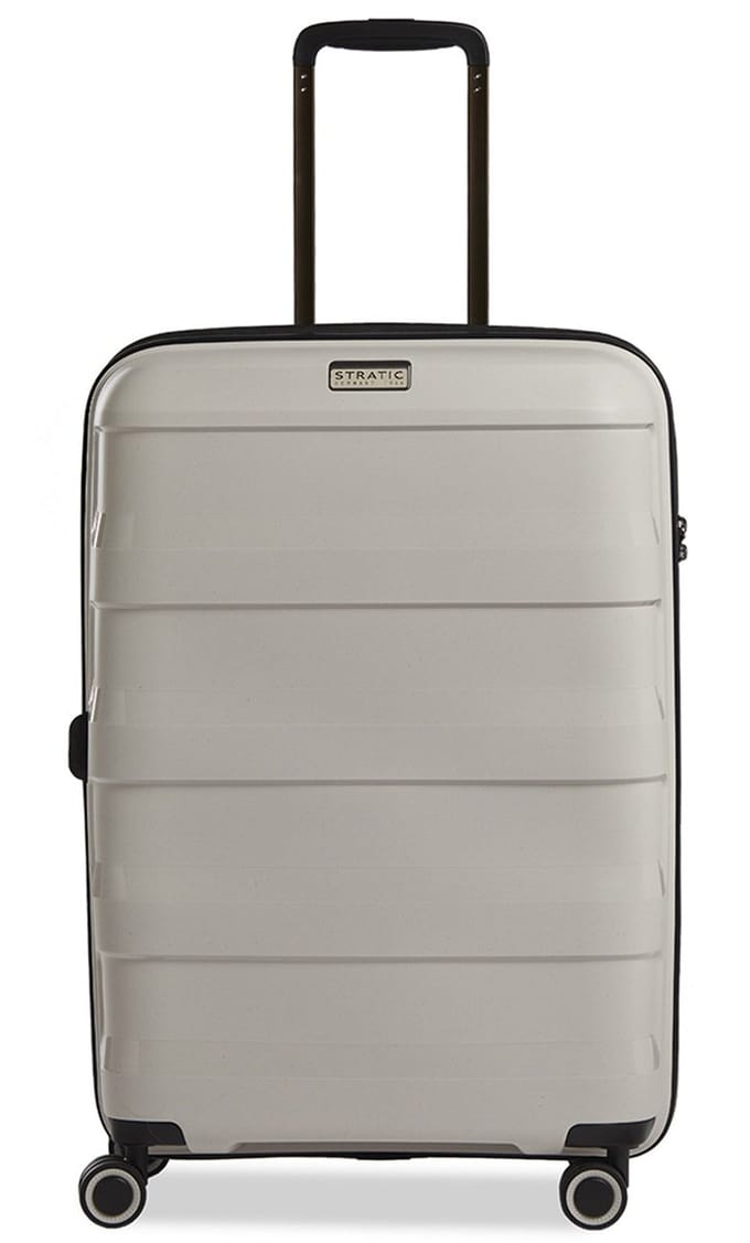 Stratic Straw+ - koffer medium - 66x45x28 cm - 3,7 kg - 65-74 L - spinner - beige