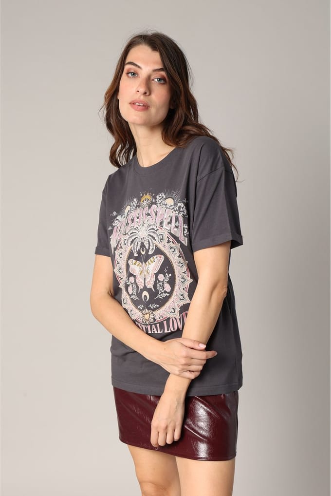 Deeluxe Celeste T-shirt Met Korte Mouwen Grijs M Vrouw