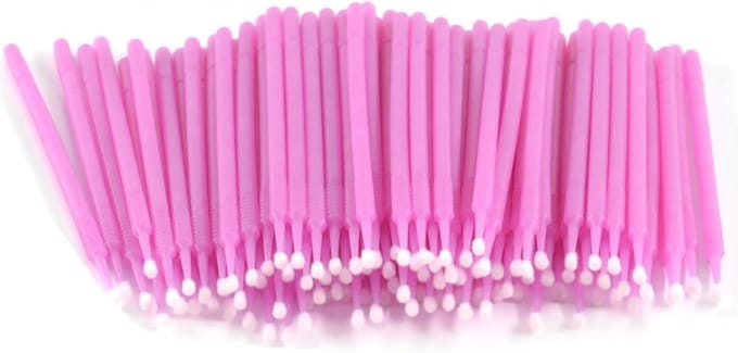 Micro Applicators - Fijne Borsteltjes - Precisie Werk - 100 Stuks - 2mm Kop