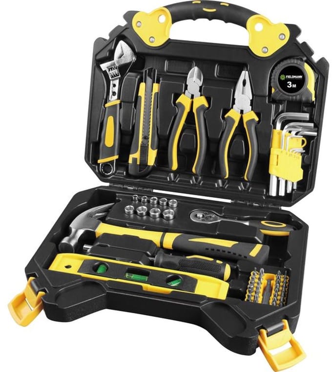 FIELDMANN – FDG 5006-60R – Gereedschapsset – 60-delig – Mallettle