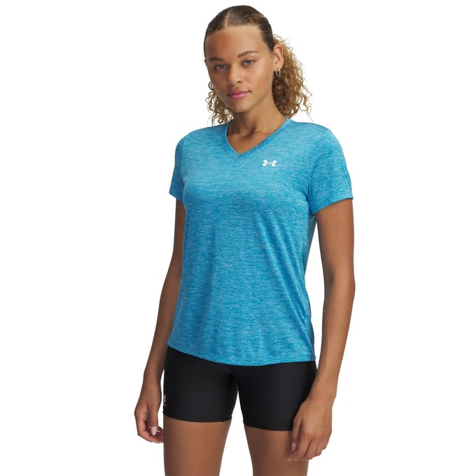 Under Armour Damen Sportshirt Tech SSV-Twist 1384227 Blue 452-XL