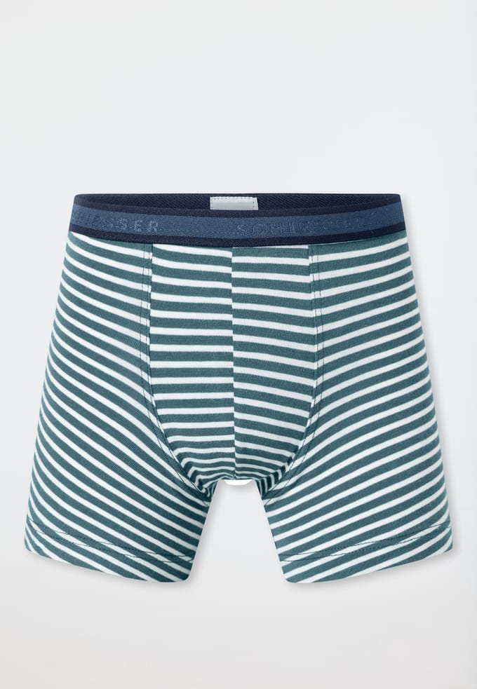 Groene korte broek met streepjes - 95/5 92