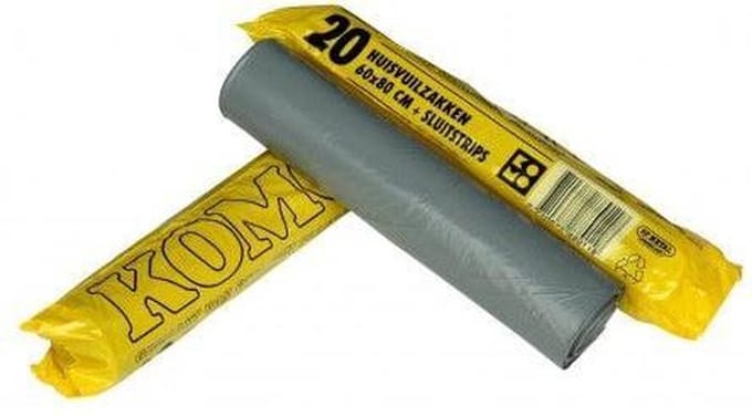KOMO Vuilniszak 60×80 cm | Rol 20 stuks – Huchem Professionele Afvalzakken