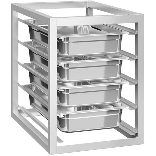 GGM Gastro Unterbaumodul mit 5 Einschüben - 450x560mm - GN & EN - für Arbeitstische Serie ATK 600mm Tief