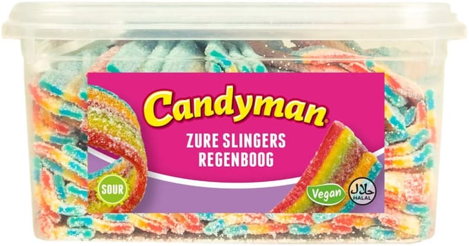 Candyman Zure Slingers Regenboog - 1 kg