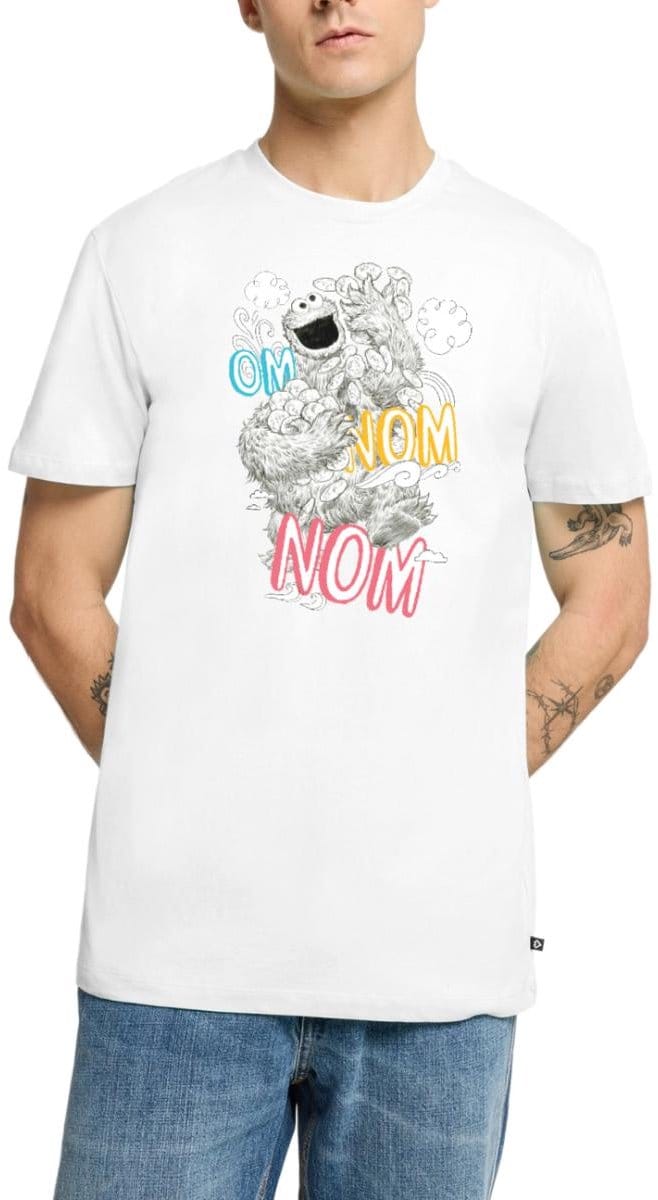 Sesamstraat Koekiemonster Om Nom Cookies Premium T Shirt Heren