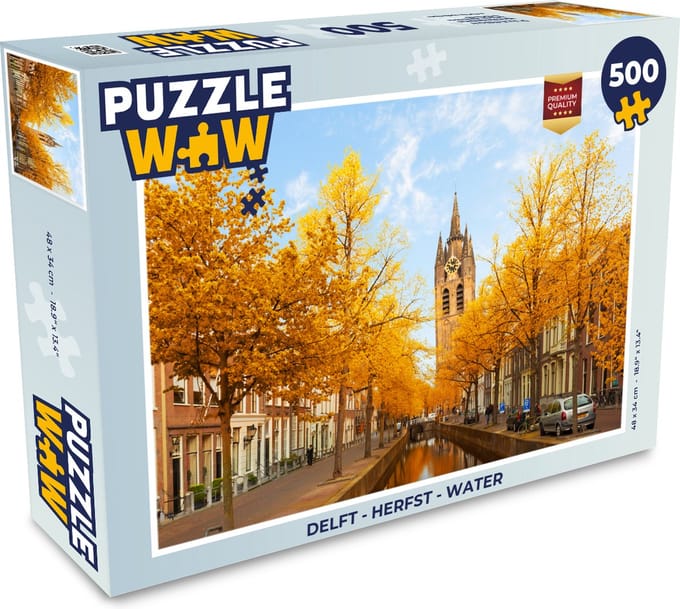 Puzzel Delft - Herfst - Water - Legpuzzel - Puzzel 500 stukjes