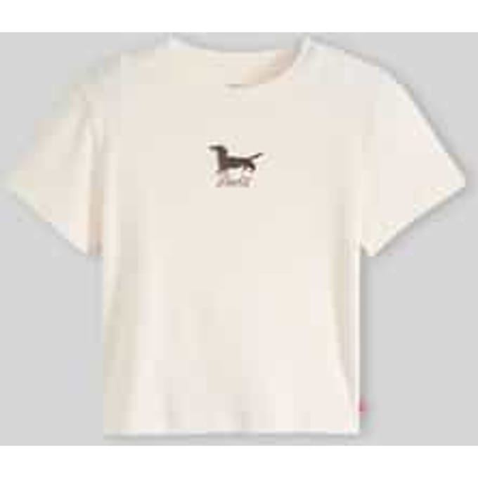 Regular fit t-shirt met geborduurd motief model 'ESSENTIAL'