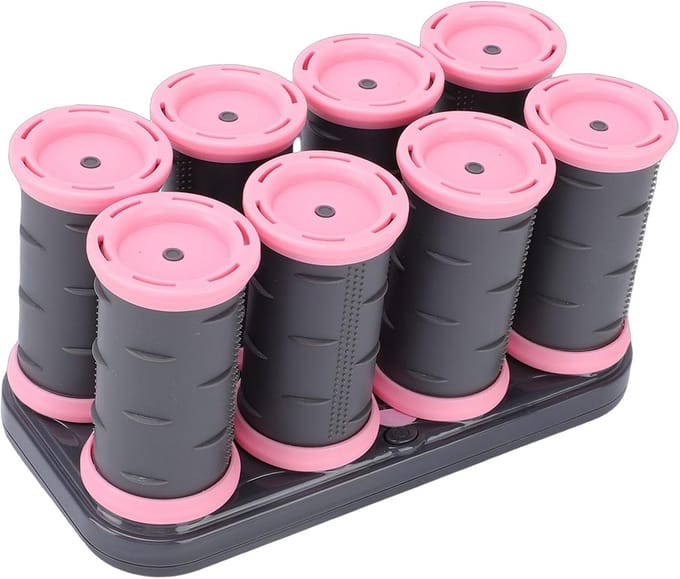 Dailygoods- Haarrollerset Snelle Verwarming - 8 Stuks - Elektrische Hete Rollers - Haarverzorging - Styling van Salonkwaliteit - Inclusief Opbergtas - Haarrollers