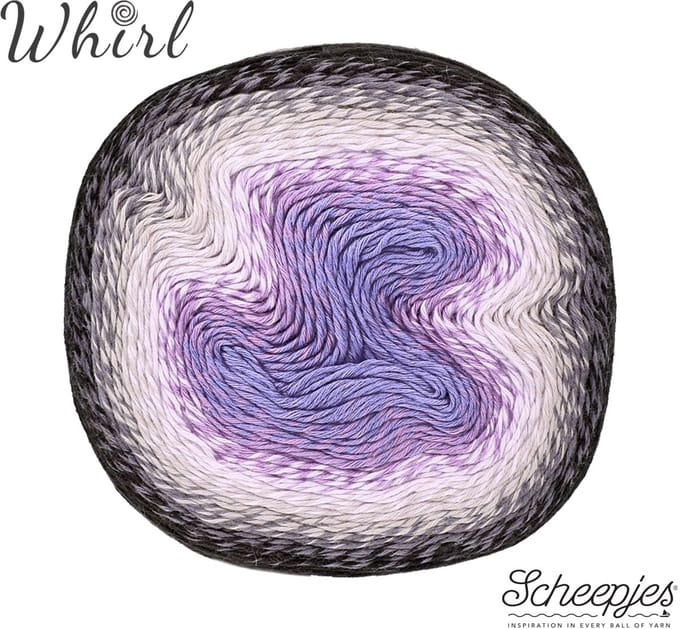 Scheepjes Whirl 1000m - Dark Grape Squish