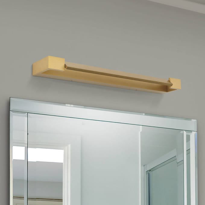 ORION Marylin badkamer wandlamp, lengte 60 cm, goud, aluminium