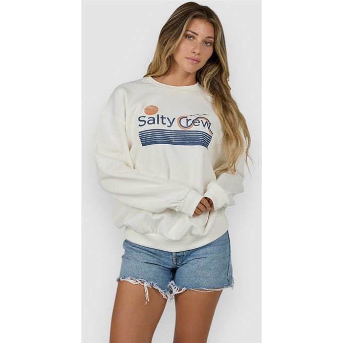 Salty Crew Sunny Side Crew Sweater wit