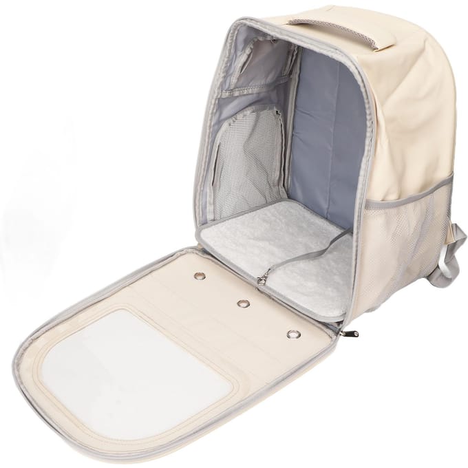 Sac à dos pour chat Polyvalent Grande Capacité Transparent Ventilé Portable Animal de Compagnie Bulle Voyage pour gray