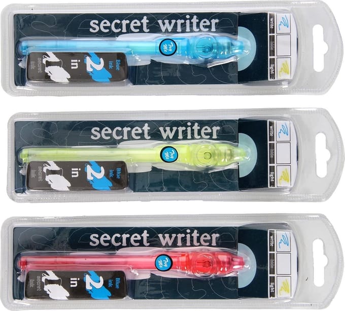 Funtoy 2-in-1 Secret Writing Pen (Assorted)