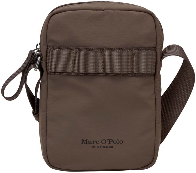 Marc O'Polo schoudertas Lore Crossbody Bag Dark Nickle bruine