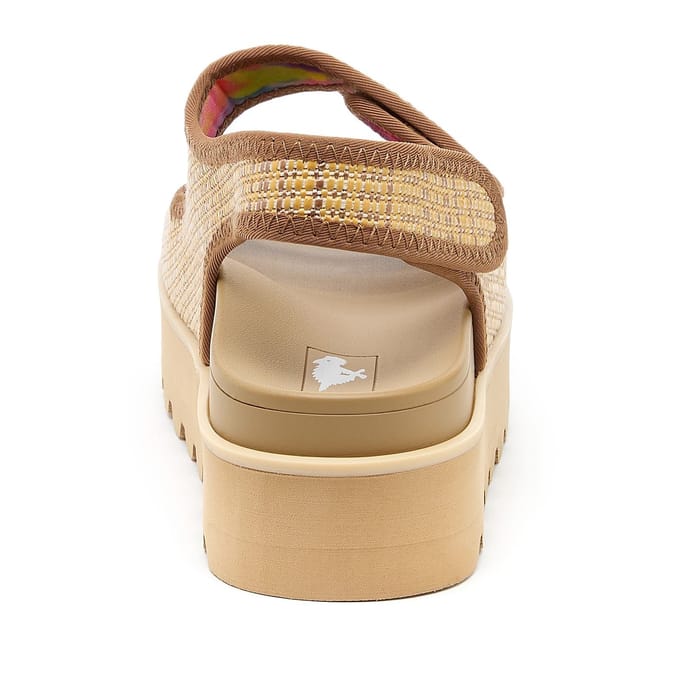 Rocket Dog Balmy Raffia Textiel Damessandalen Natuurlijk
