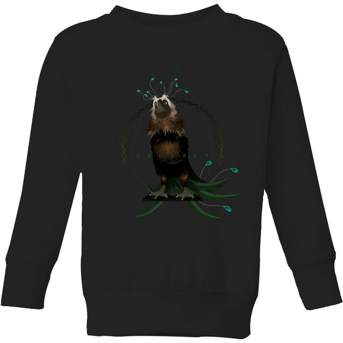 Fantastic Beasts Augurey kindertrui - Zwart - 146/152 (11-12 jaar)