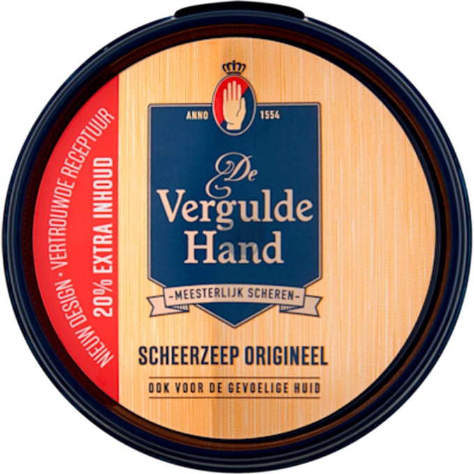 Vergulde Hand Scheerzeeptablet 75 gr
