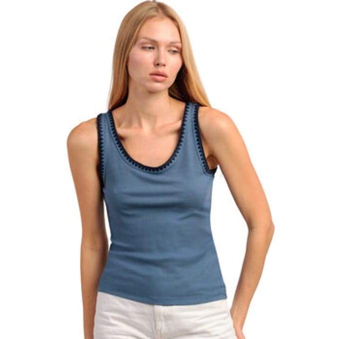 Top Admas Tanktop Canale Hilo Contraste