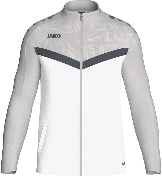 Jako Iconic Polyestervest Heren - Wit / Zachtgrijs | Maat: 4XL