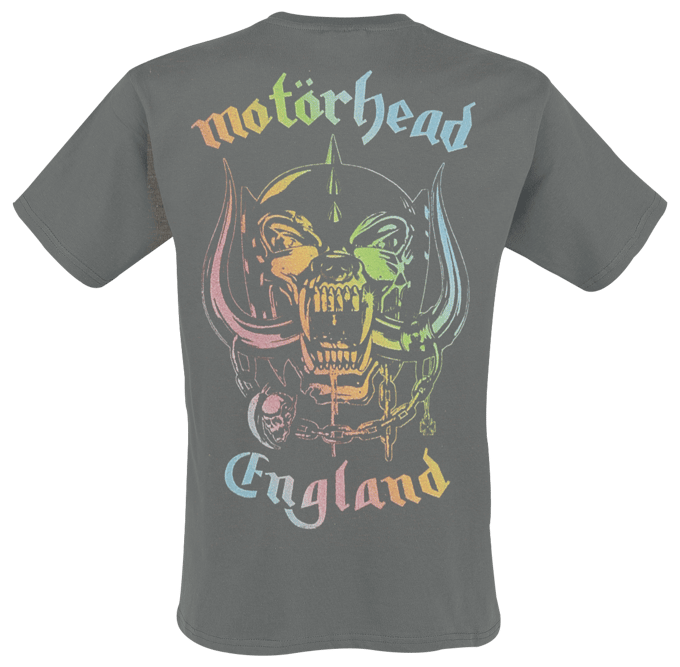 Motörhead T-shirt - England Rainbow - S tot M - voor Mannen - actraciet