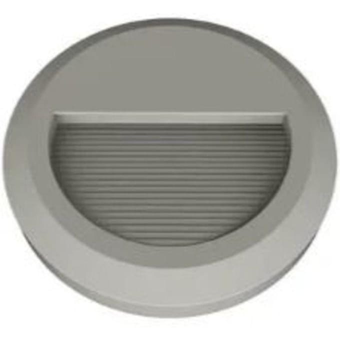 LED-wandlamp - Merkloos - 2W - IP65 - Diameter 150 mm - Energiebesparend grijs