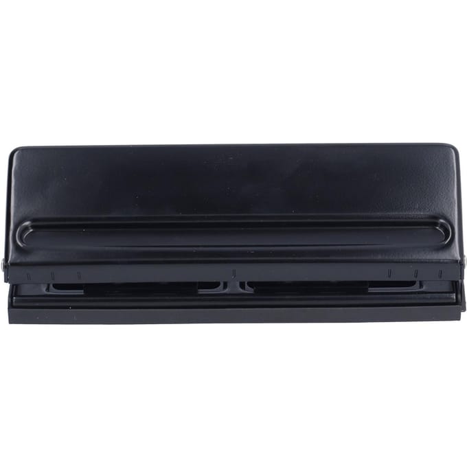 Perforatrice Noire Réglable Structure Métallique 6 Trous Outil de Perforation pour Bureau Maison École black
