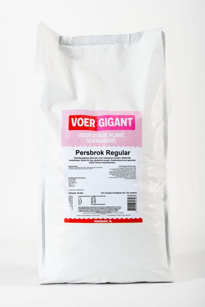 Voergigant - Hondenvoer - Regular - 15 kg