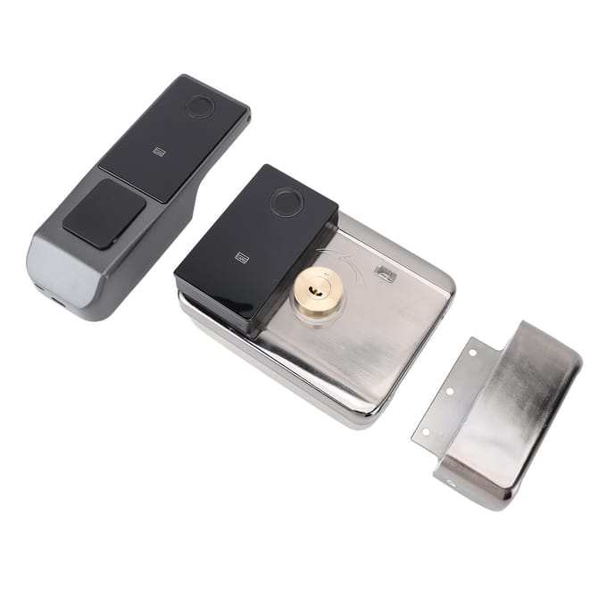 Serrure d'entrée de porte intelligente, étanche, sécurité, empreinte digitale, mot de passe, serrure électronique avec télécommande pour gray