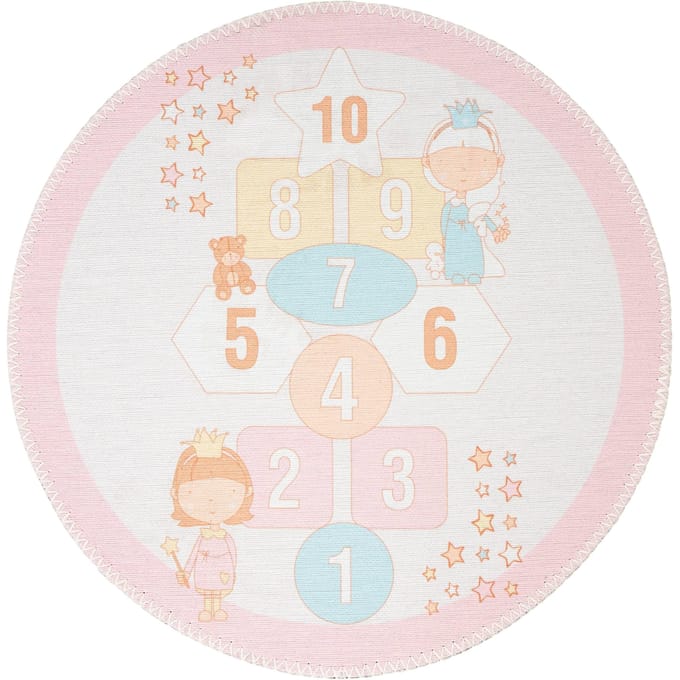 Kindervloerkleed Speeltuin Sarah rond | Noa Interior