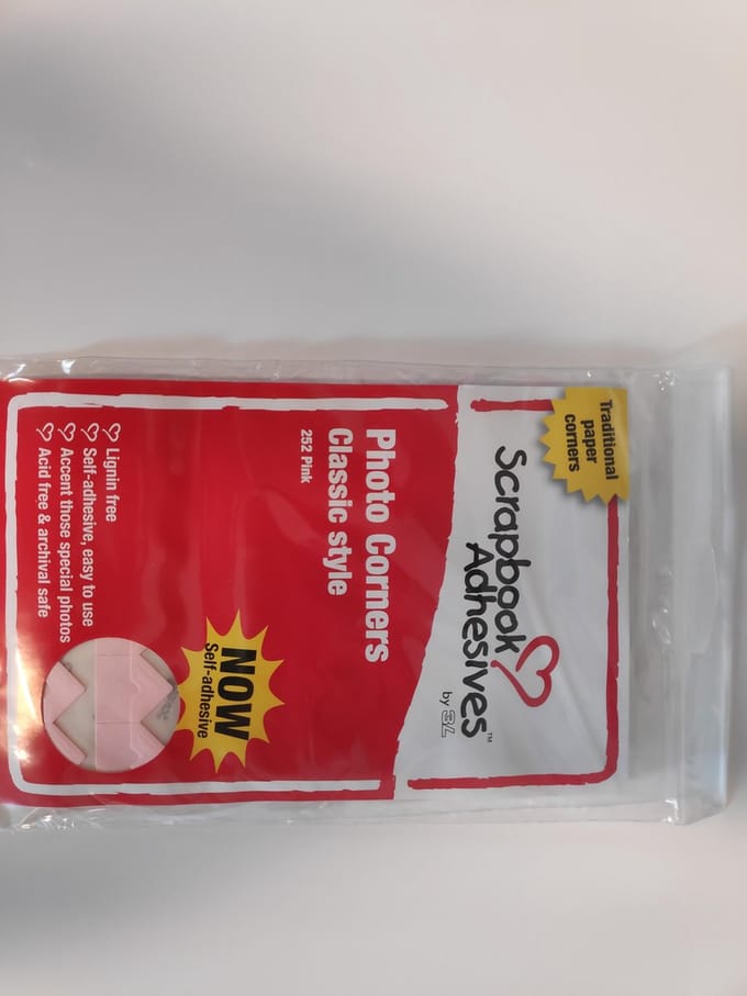 3L Fotohoekjes Roze 252 Stuks